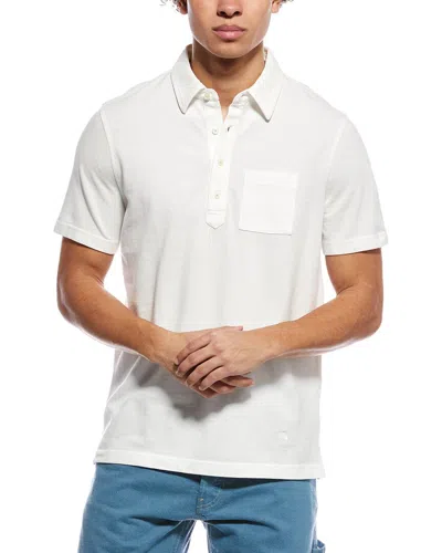 Brooks Brothers Garment Dyed Pique Polo Shirt In White