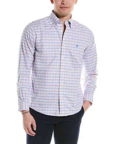 Brooks Brothers Gingham Regular Woven Shirt In Red