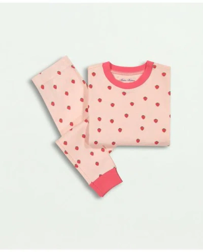 Brooks Brothers Girls Long-sleeve Pajamas Set | Pink | Size 14