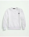 Brooks Brothers Kids'  Girls Terry Sweatshirt | White | Size 10