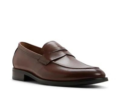 Brooks Brothers Glenrock Apron Toe Penny Loafer In Brown