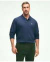 Brooks Brothers Golden Fleece Big & Tall Stretch Supima Long-sleeve Polo Shirt In Navy