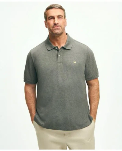 Brooks Brothers Golden Fleece Big & Tall Stretch Supima Polo Shirt In Charcoal
