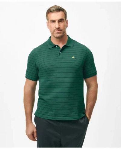 Brooks Brothers Golden Fleece Big & Tall Thin Striped Supima Polo Shirt In Green/navy