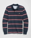 Brooks Brothers Golden Fleece Multi Striped Long Sleeve Polo In Supima Cotton In Navy