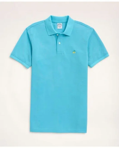 Brooks Brothers Golden Fleece Slim-fit Washed Stretch Supima Polo Shirt In Turquoise