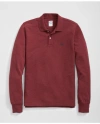 Brooks Brothers Golden Fleece Stretch Supima Long-sleeve Polo Shirt In Dark Red