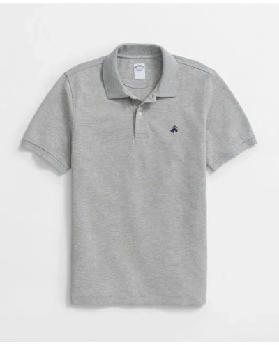 Brooks Brothers Golden Fleece Stretch Supima Polo Shirt In Grey Heather