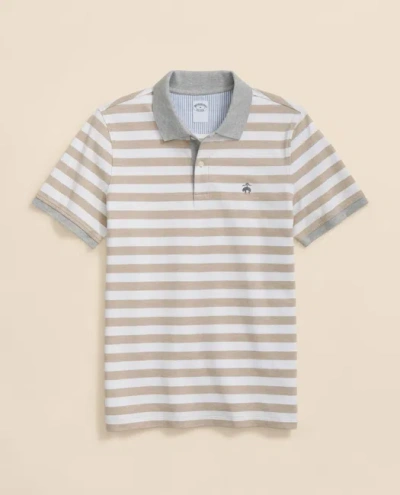 Brooks Brothers Golden Fleece Supima Cotton Polo In Mariner Stripe Shirt In Neutral