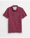 Brooks Brothers Golden Fleece Thin Striped Supima Polo Shirt In Red/white