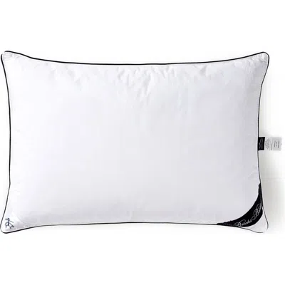 Brooks Brothers Goose Down Pillow In White