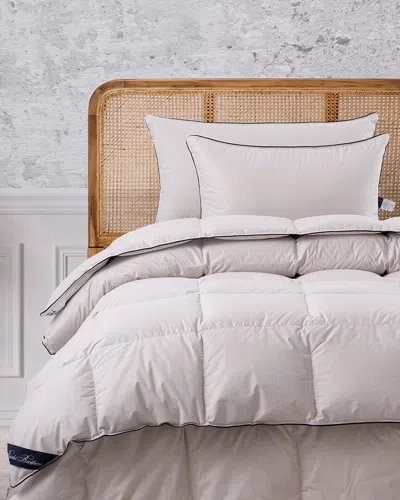 Brooks Brothers Goose Down Quilt In Silver