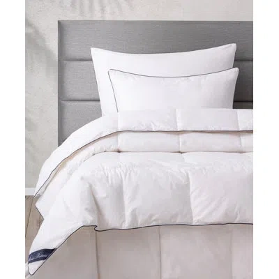 Brooks Brothers Goose Feather & Down Medium Bed Pillow In White