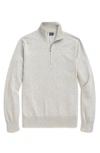 Brooks Brothers Half Zip Golf Pullover In Grey Heather