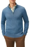 Brooks Brothers Supima Cotton Half-zip Sweater In Blue