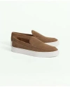Brooks Brothers Hampton Suede Slip-on Sneakers | Brown | Size 12 D