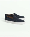 Brooks Brothers Hampton Suede Slip-on Sneakers | Navy | Size 11 D