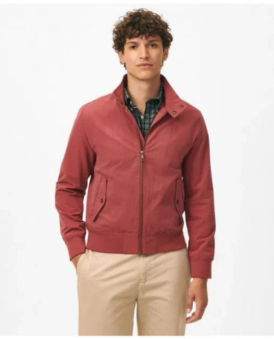 Brooks Brothers Harrington Jacket In Cotton Blend In Red