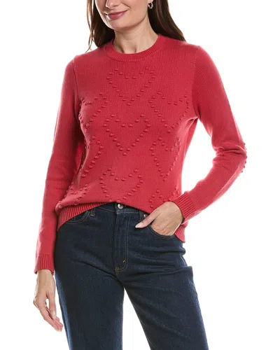 Brooks Brothers Heart Cardinal Sweater In Red