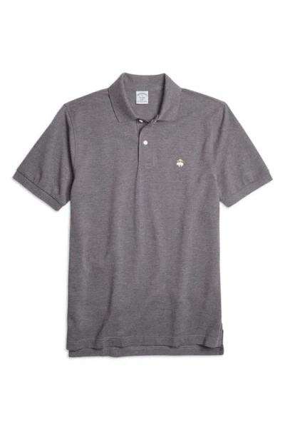 Brooks Brothers Golden Fleece Stretch Supima Polo Shirt In Charcoal Heather
