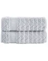 Brooks Brothers Herringbone 2pc Hand Towels In Silver