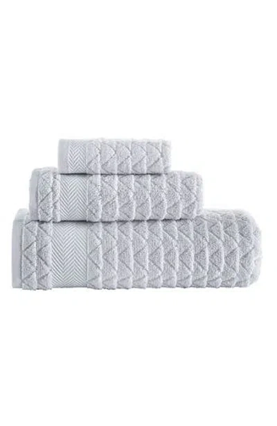 Brooks Brothers Herringbone 3-piece Towel Set In Gray