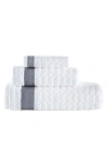 Brooks Brothers Herringbone 3-piece Towel Set In White