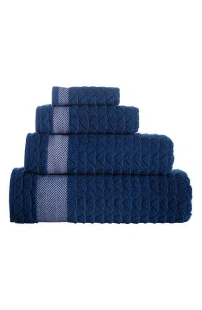 Brooks Brothers Herringbone 3-piece Towel Set<br /> In Blue