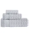 Brooks Brothers Herringbone 3pc Towel Set In Silver