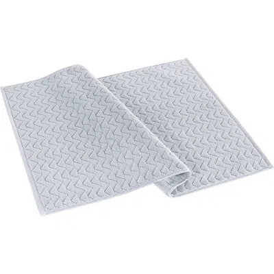 Brooks Brothers Herringbone Bath Mat In Silver