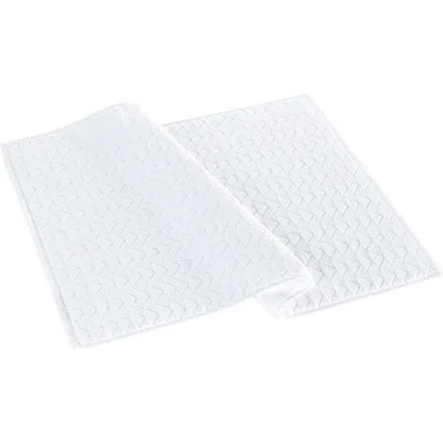 Brooks Brothers Herringbone Bath Mat In White