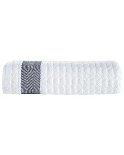 Brooks Brothers Herringbone Bath Sheet In White