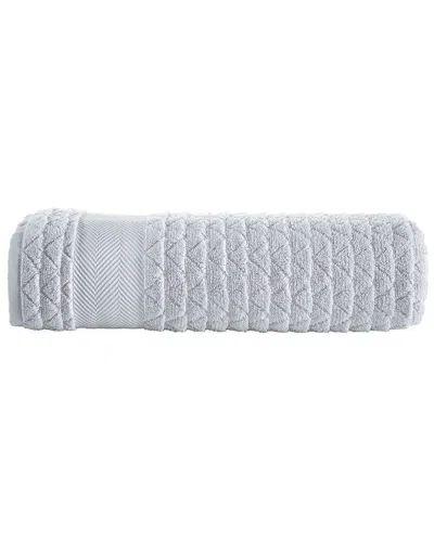 Brooks Brothers Herringbone Bath Sheets In Silver
