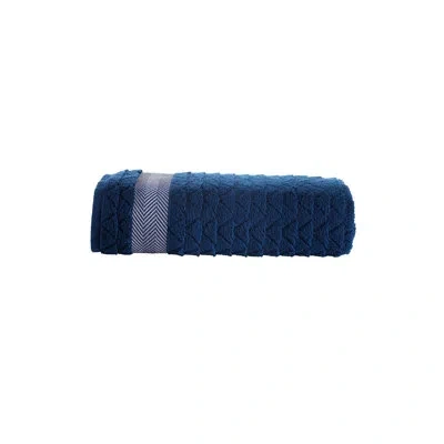 Brooks Brothers Herringbone Bath Towel In Navy