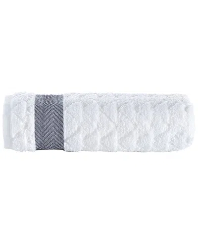 Brooks Brothers Herringbone Bath Towel In White
