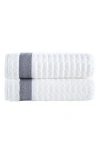 Brooks Brothers Herringbone Cotton Bath Towel In White