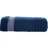 Brooks Brothers Herringbone Cotton Bath Towel In Navy