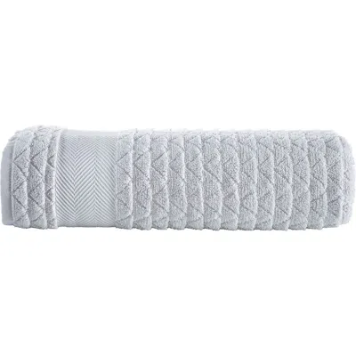 Brooks Brothers Herringbone Cotton Bath Towel In Silver