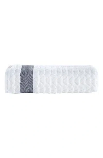 Brooks Brothers Herringbone Cotton Bath Towel In White