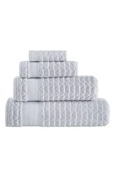 Brooks Brothers Herringbone Cotton Towels In White