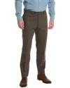 Brooks Brothers Houndstooth Wool Pant In Beige