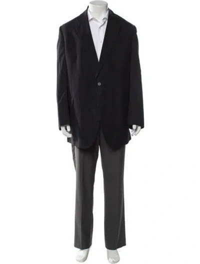 Pre-owned Brooks Brothers Ing. Loro Piana Wool Blazer In Blue