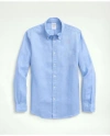 Brooks Brothers Irish Linen Sport Shirt In Light Blue