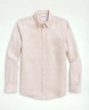 Brooks Brothers Irish Linen Sport Shirt In Neutral