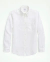 Brooks Brothers Irish Linen Sport Shirt In White