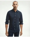 Brooks Brothers Japanese Knit Dress Shirt In Navy