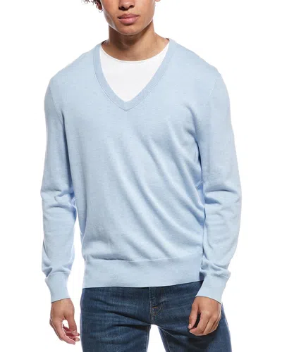 Brooks Brothers Jersey V-neck Sweater In Multi