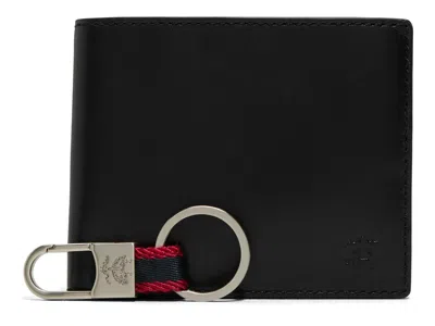 Brooks Brothers Kc Box Bifold Wallet In Black