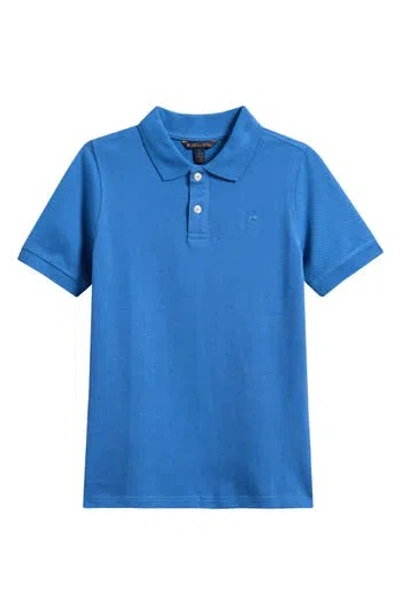 Brooks Brothers Kids' Cotton Knit Polo In Blue