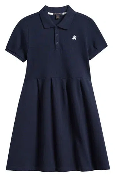 Brooks Brothers Kids' Knit Polo Dress In Blue